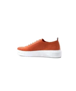 s and m / shoes market Ivoire 382.510 Cuir Orange*Femme Baskets