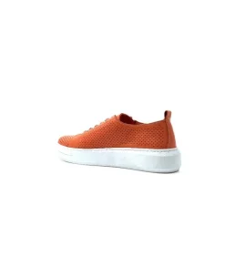 s and m / shoes market Ivoire 382.510 Cuir Orange*Femme Baskets
