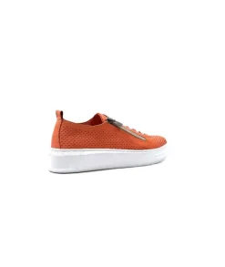 s and m / shoes market Ivoire 382.510 Cuir Orange*Femme Baskets