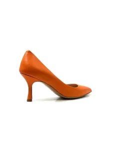 franco russo napoli fgr Ivoire 1901 Cuir Orange*Femme Escarpins