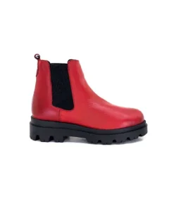 Ivoire0351a Ivoire 9615312 Cuir Rouge*Femme Bottines
