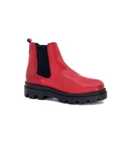 Ivoire0351a Ivoire 9615312 Cuir Rouge*Femme Bottines