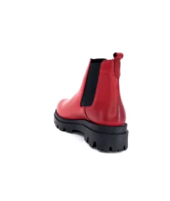 Ivoire0351a Ivoire 9615312 Cuir Rouge*Femme Bottines