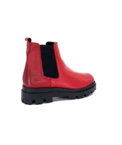 Ivoire0351a Ivoire 9615312 Cuir Rouge*Femme Bottines