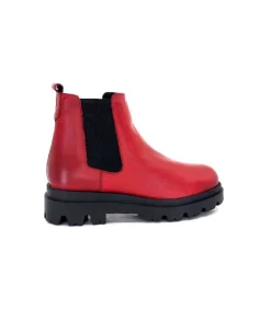Ivoire0351a Ivoire 9615312 Cuir Rouge*Femme Bottines