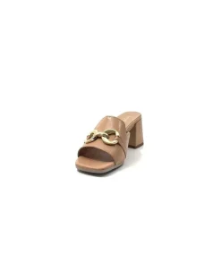 Ivoire0351a Ivoire 8455926 Cuir Sabbia*Femme Mules