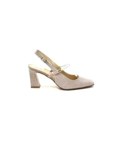 Brunate Ivoire 70321 Cuir Sepia*Femme Escarpins