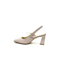 Brunate Ivoire 70321 Cuir Sepia*Femme Escarpins