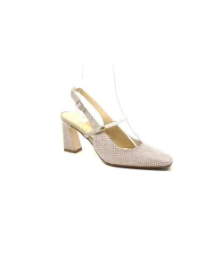 Brunate Ivoire 70321 Cuir Sepia*Femme Escarpins
