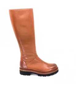 Ivoire0156 Ivoire 3283 Cuir Tabacco*Femme Bottes