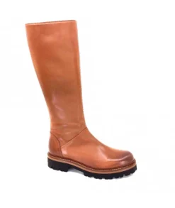 Ivoire0156 Ivoire 3283 Cuir Tabacco*Femme Bottes