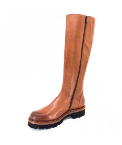 Ivoire0156 Ivoire 3283 Cuir Tabacco*Femme Bottes