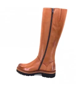 Ivoire0156 Ivoire 3283 Cuir Tabacco*Femme Bottes