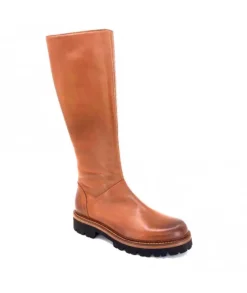Ivoire0156 Ivoire 3283 Cuir Tabacco*Femme Bottes