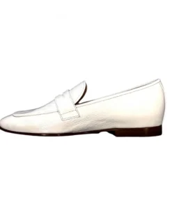 franco russo napoli fgr Ivoire 2103 Cuir Vernis Blanc*Femme Mocassins