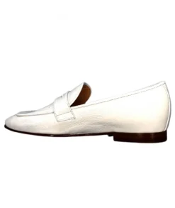 franco russo napoli fgr Ivoire 2103 Cuir Vernis Blanc*Femme Mocassins