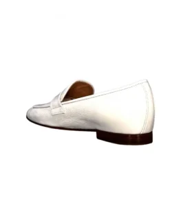 franco russo napoli fgr Ivoire 2103 Cuir Vernis Blanc*Femme Mocassins
