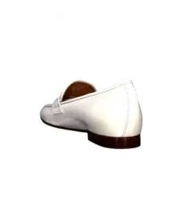 franco russo napoli fgr Ivoire 2103 Cuir Vernis Blanc*Femme Mocassins