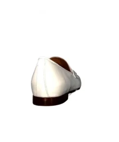 franco russo napoli fgr Ivoire 2103 Cuir Vernis Blanc*Femme Mocassins