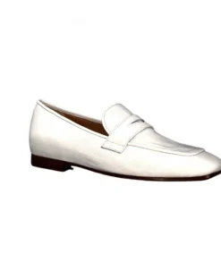franco russo napoli fgr Ivoire 2103 Cuir Vernis Blanc*Femme Mocassins