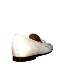 franco russo napoli fgr Ivoire 2103 Cuir Vernis Blanc*Femme Mocassins