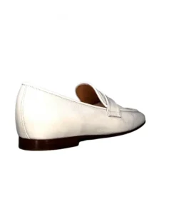 franco russo napoli fgr Ivoire 2103 Cuir Vernis Blanc*Femme Mocassins