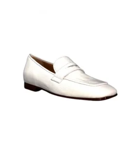 franco russo napoli fgr Ivoire 2103 Cuir Vernis Blanc*Femme Mocassins