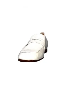 franco russo napoli fgr Ivoire 2103 Cuir Vernis Blanc*Femme Mocassins