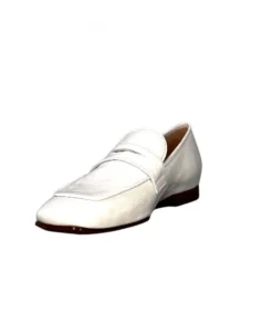 franco russo napoli fgr Ivoire 2103 Cuir Vernis Blanc*Femme Mocassins