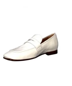 franco russo napoli fgr Ivoire 2103 Cuir Vernis Blanc*Femme Mocassins