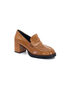 Ivoire0330 Ivoire 500 Cuir Vernis Brandy*Femme Mocassins