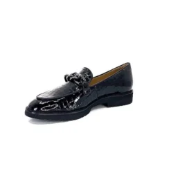 Ivoire0236a Ivoire 54595 Cuir Vernis Coco Noir*Femme Mocassins