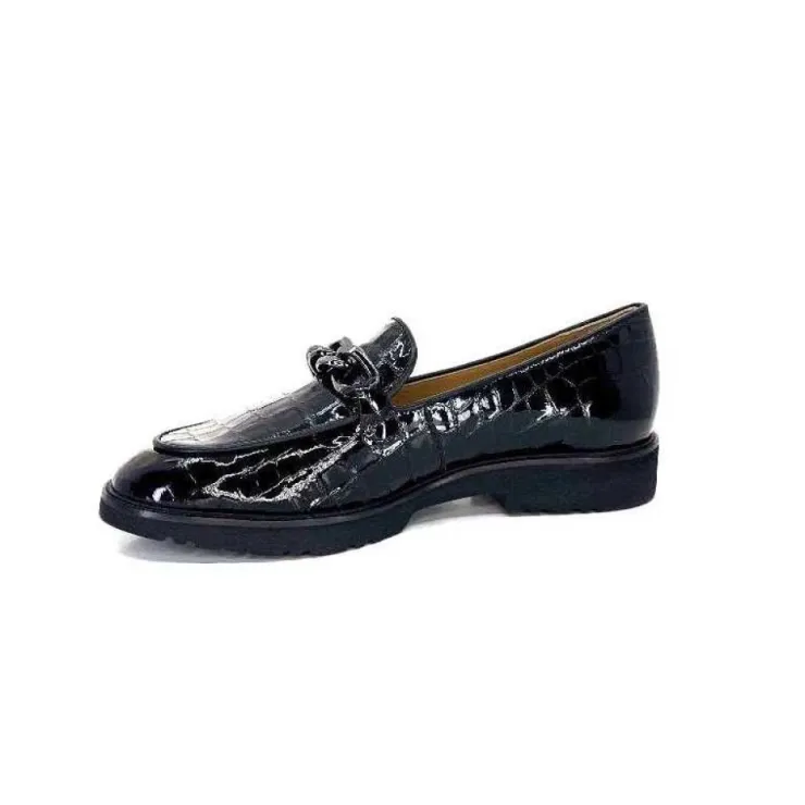 Ivoire0236a Ivoire 54595 Cuir Vernis Coco Noir*Femme Mocassins