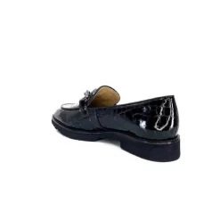 Ivoire0236a Ivoire 54595 Cuir Vernis Coco Noir*Femme Mocassins
