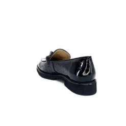 Ivoire0236a Ivoire 54595 Cuir Vernis Coco Noir*Femme Mocassins