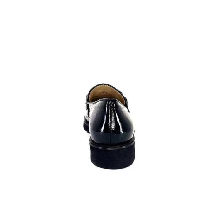 Ivoire0236a Ivoire 54595 Cuir Vernis Coco Noir*Femme Mocassins