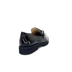 Ivoire0236a Ivoire 54595 Cuir Vernis Coco Noir*Femme Mocassins