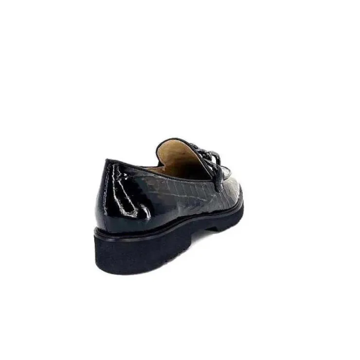 Ivoire0236a Ivoire 54595 Cuir Vernis Coco Noir*Femme Mocassins