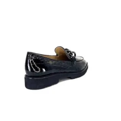 Ivoire0236a Ivoire 54595 Cuir Vernis Coco Noir*Femme Mocassins