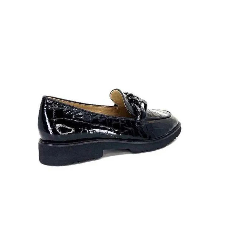 Ivoire0236a Ivoire 54595 Cuir Vernis Coco Noir*Femme Mocassins