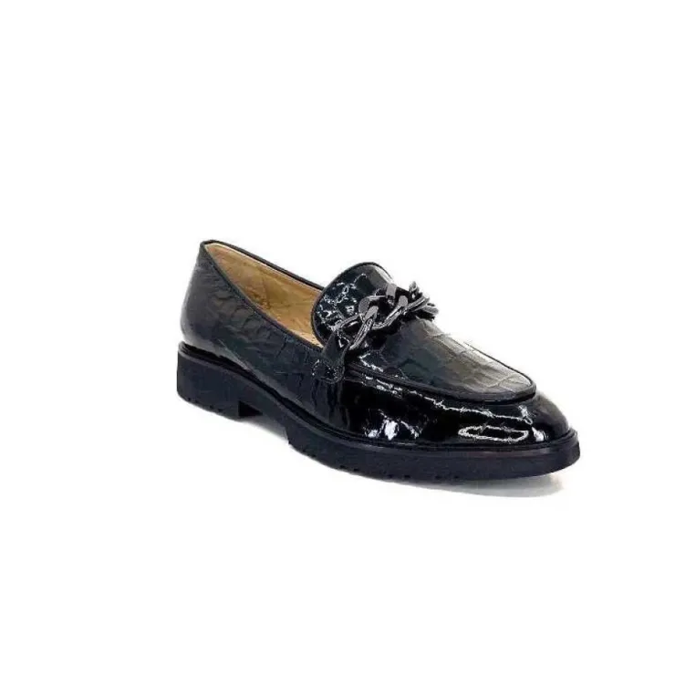 Ivoire0236a Ivoire 54595 Cuir Vernis Coco Noir*Femme Mocassins