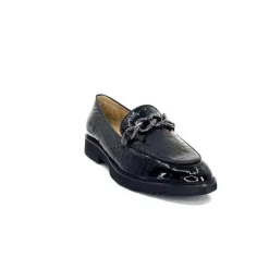 Ivoire0236a Ivoire 54595 Cuir Vernis Coco Noir*Femme Mocassins