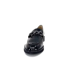 Ivoire0236a Ivoire 54595 Cuir Vernis Coco Noir*Femme Mocassins