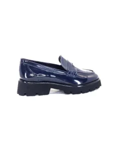 Ivoire-354 Ivoire 108606 Cuir Vernis Marine*Femme Mocassins