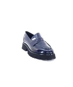 Ivoire-354 Ivoire 108606 Cuir Vernis Marine*Femme Mocassins