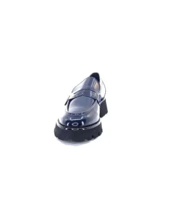 Ivoire-354 Ivoire 108606 Cuir Vernis Marine*Femme Mocassins
