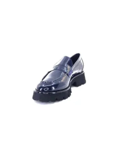 Ivoire-354 Ivoire 108606 Cuir Vernis Marine*Femme Mocassins