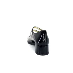 Ivoire0330 Ivoire 914 Cuir Vernis Noir*Femme Ballerines