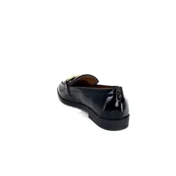 Ivoire0317a Ivoire 2200127-1301 Cuir Vernis Noir*Femme Mocassins