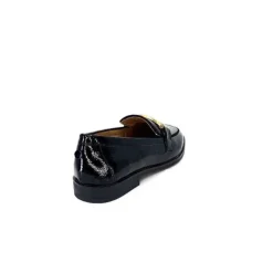 Ivoire0317a Ivoire 2200127-1301 Cuir Vernis Noir*Femme Mocassins